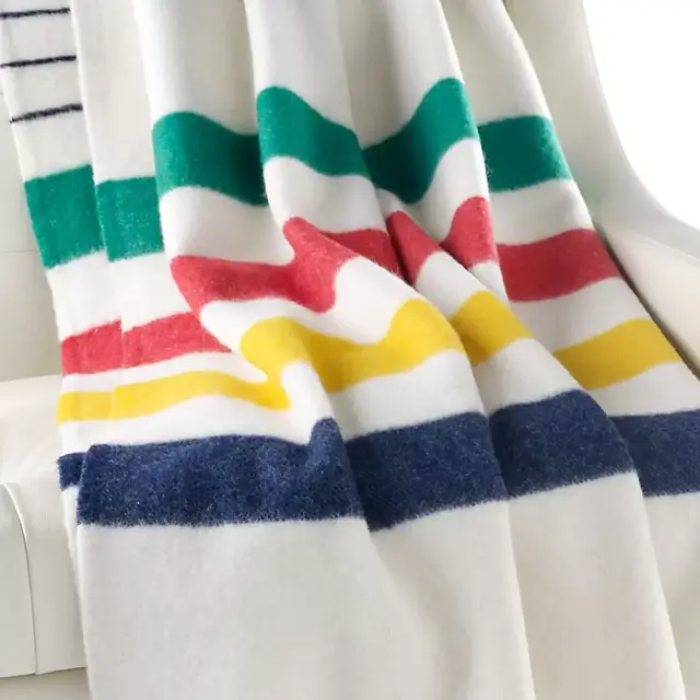 Iconic Multistripe Point Blanket