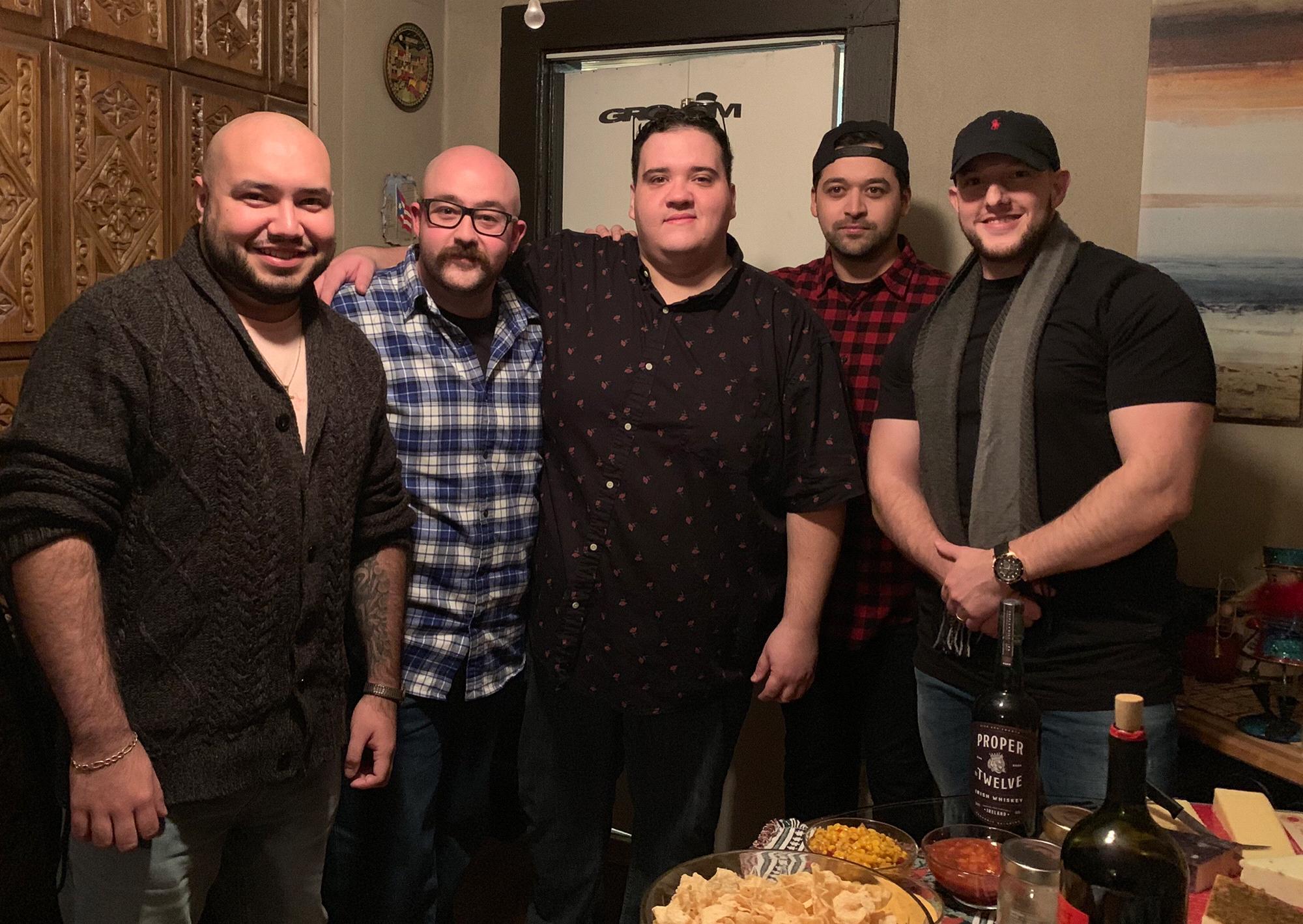The Groom Squad (left to right): Edwin, Kornfeld [Officiant], Christian and Andy.