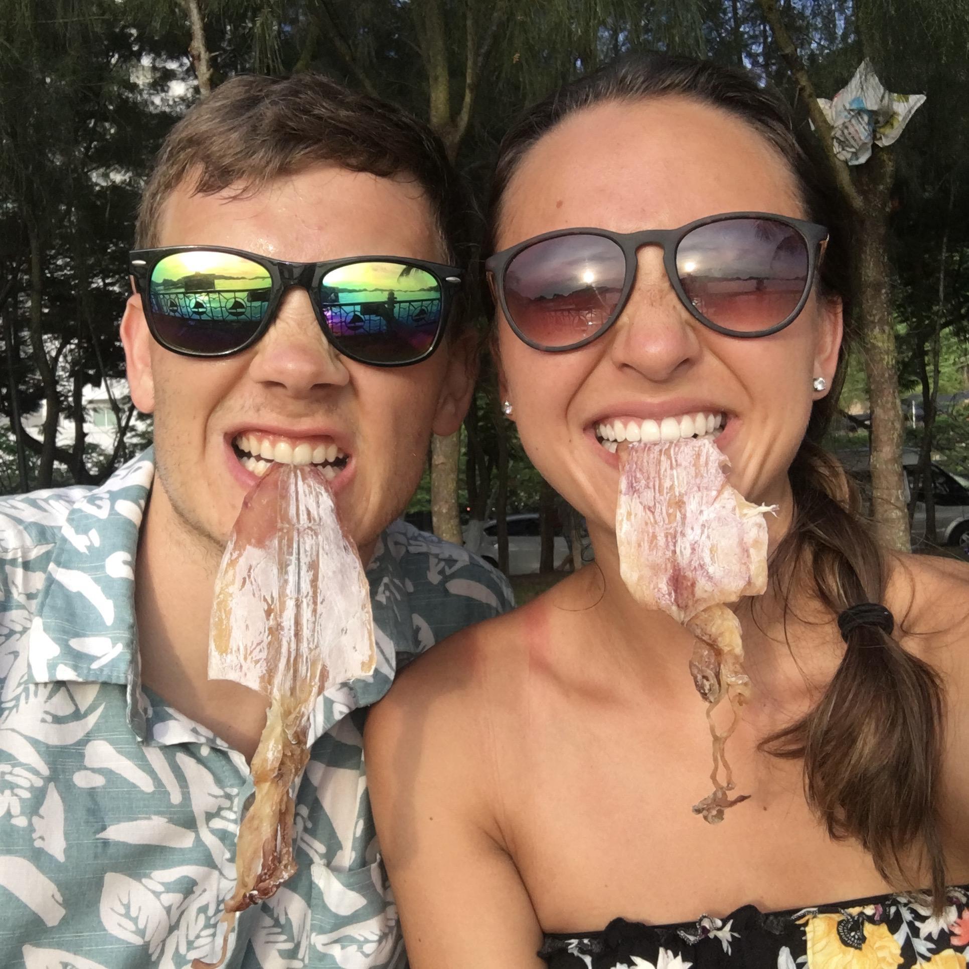 Thankful to have a partner who shares a love for food