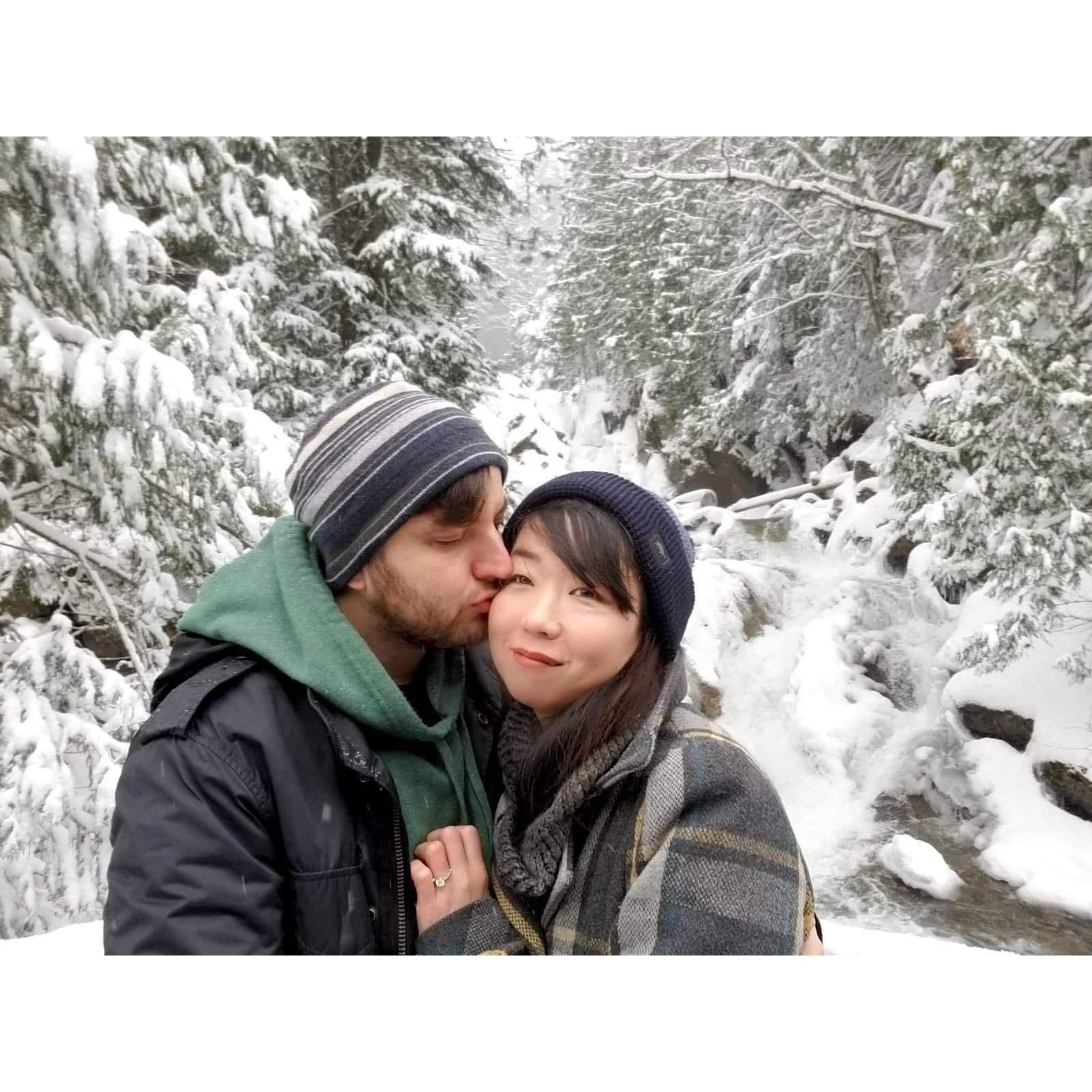 We got engaged.