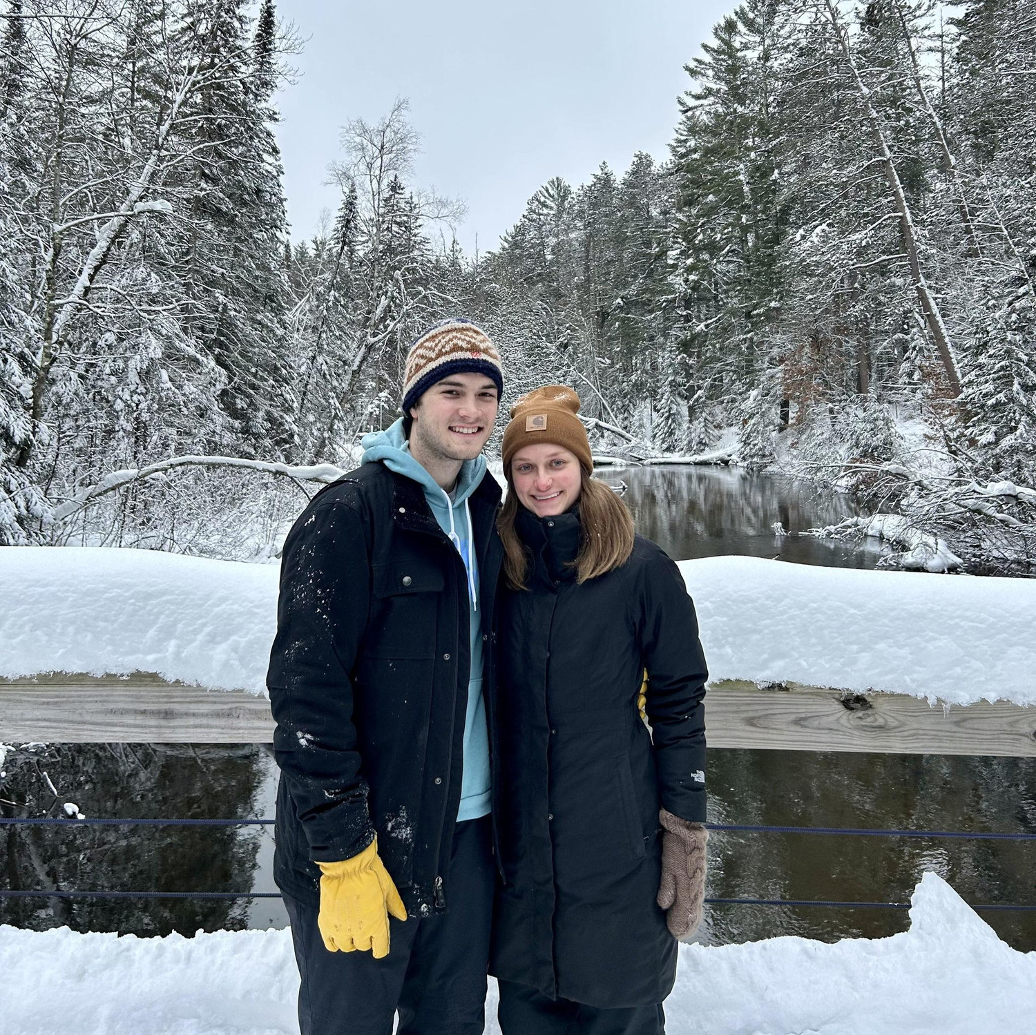 1/21/2023: Chloe's first time up at the Brule, Robbie's family cabin