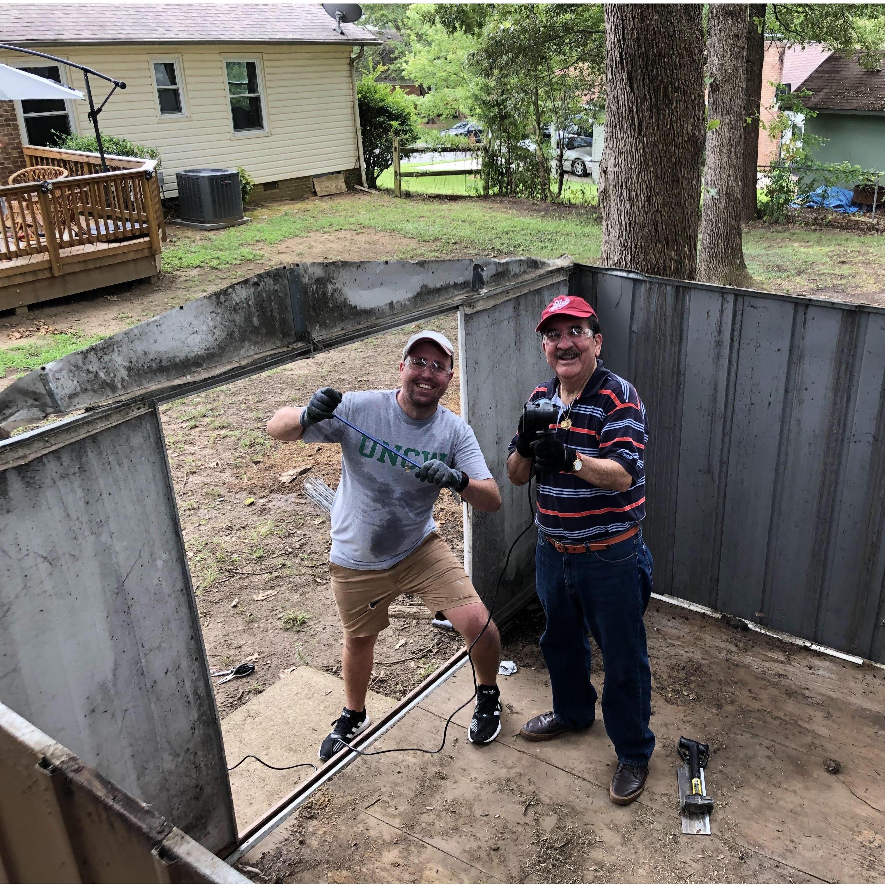 First project in our first home together. Declan and Rafael (Father of the bride) - Aug 2020