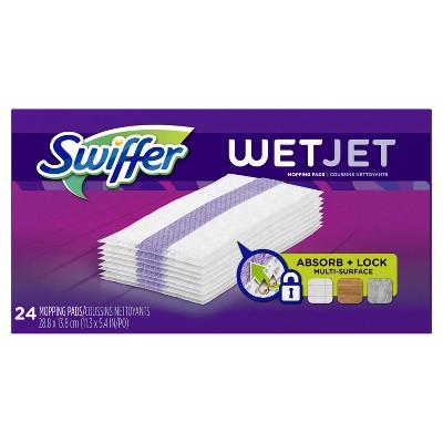 Swiffer Wet Jet Hardwood Floor Cleaner Spray Mop Pad Refill Multi Surface - 24ct