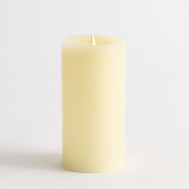 Everyday Flameless Pillar – 4 x 8 – Ivory