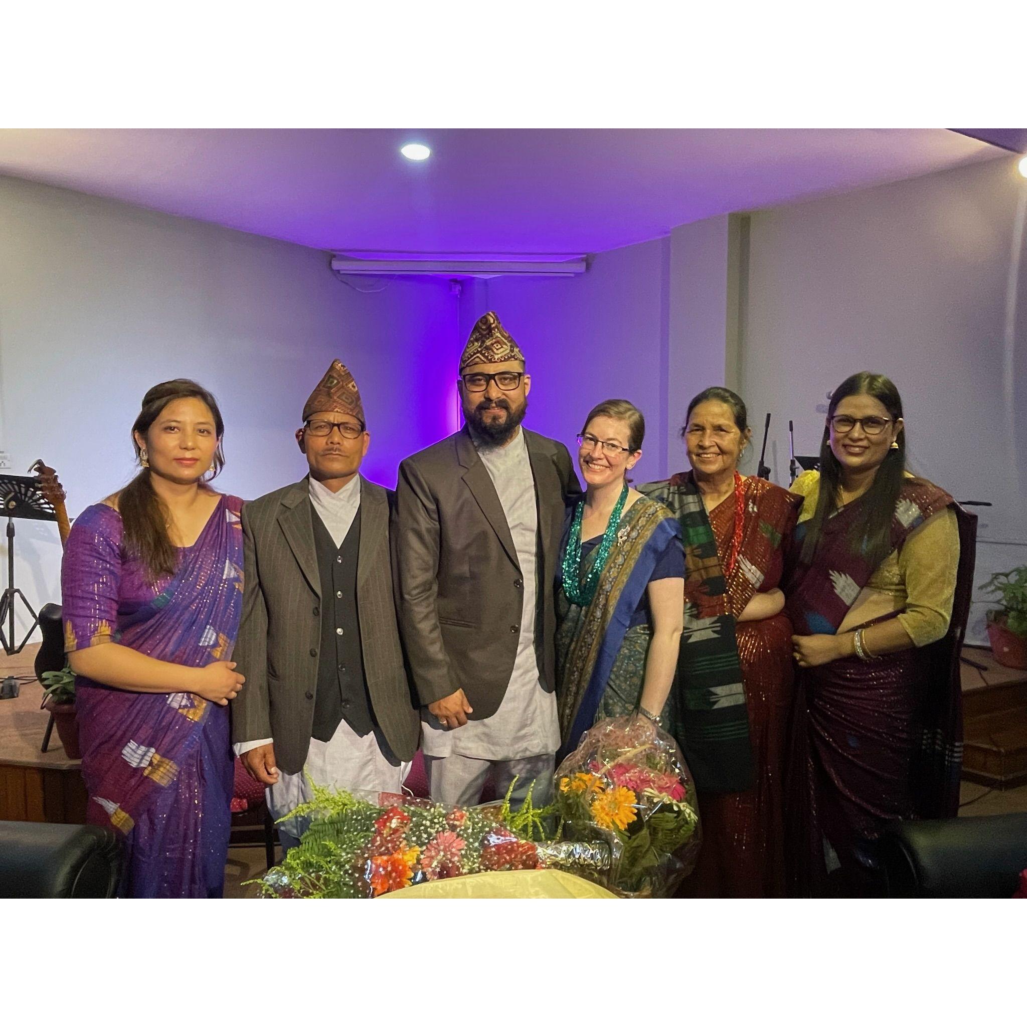 With Prakash's family