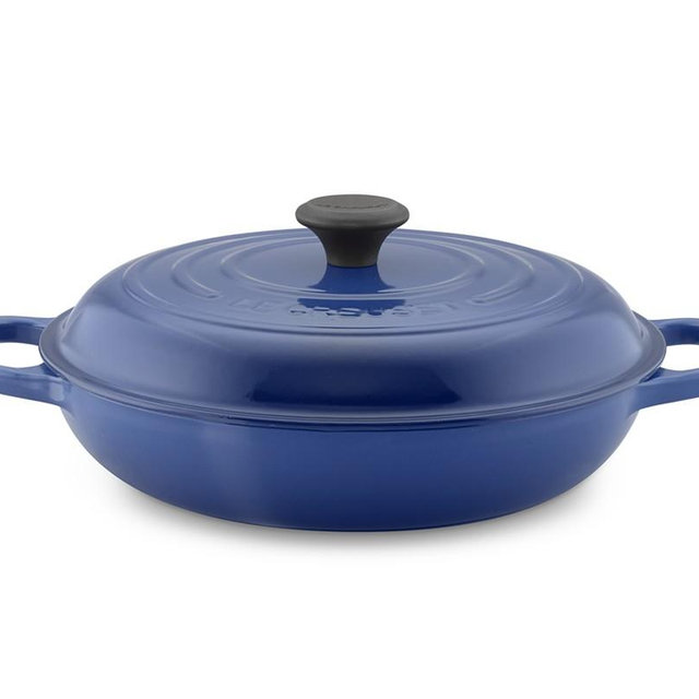 Le Creuset Signature Braiser, 3 1/2-Qt., Lapis
