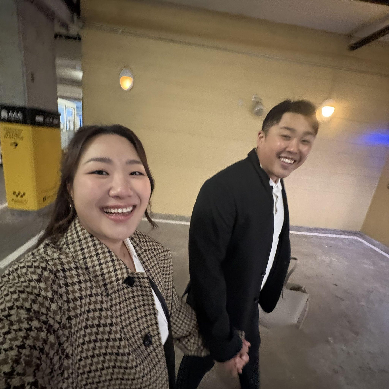 Froze our fingers off at our engagement shoot but all smiles here!