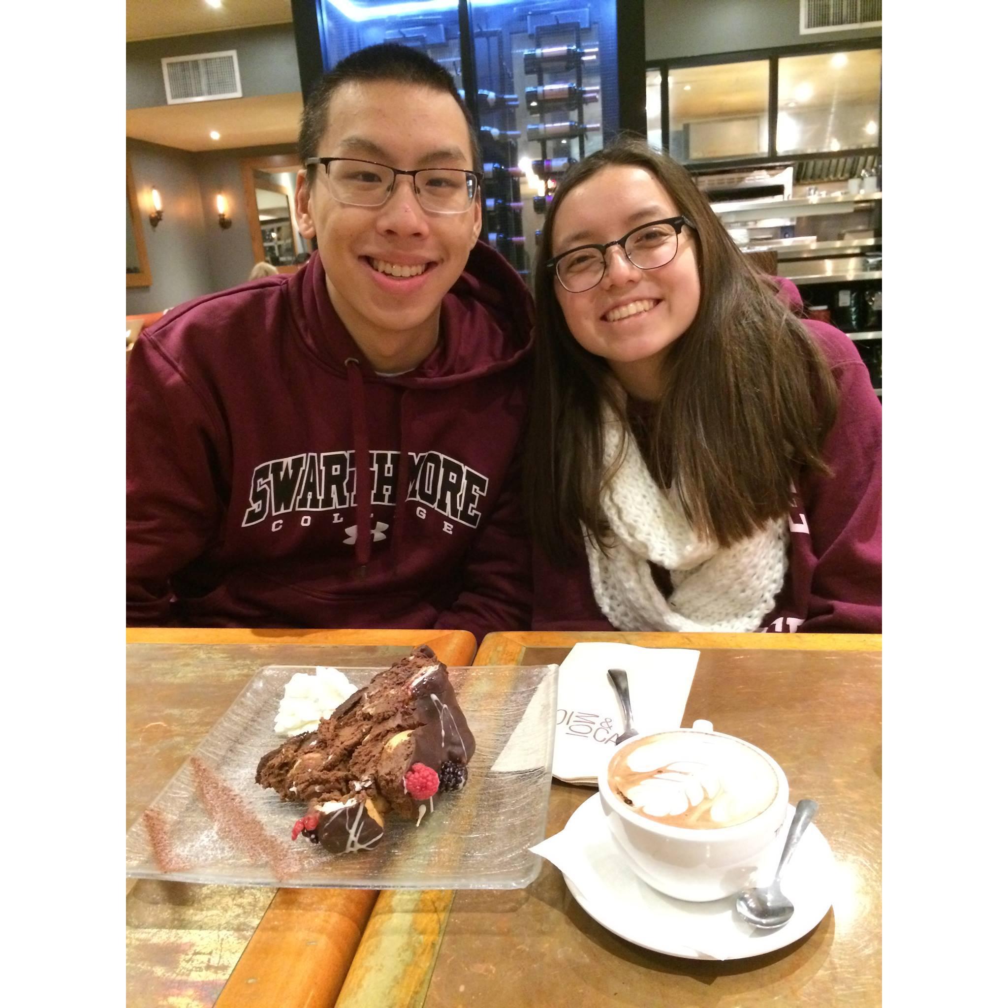 Our first trip together w/ Shiloh (bridesmaid) to Montreal in 2016
