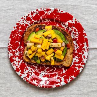 Splatter Enamelware Dinner Plate, Set of 4