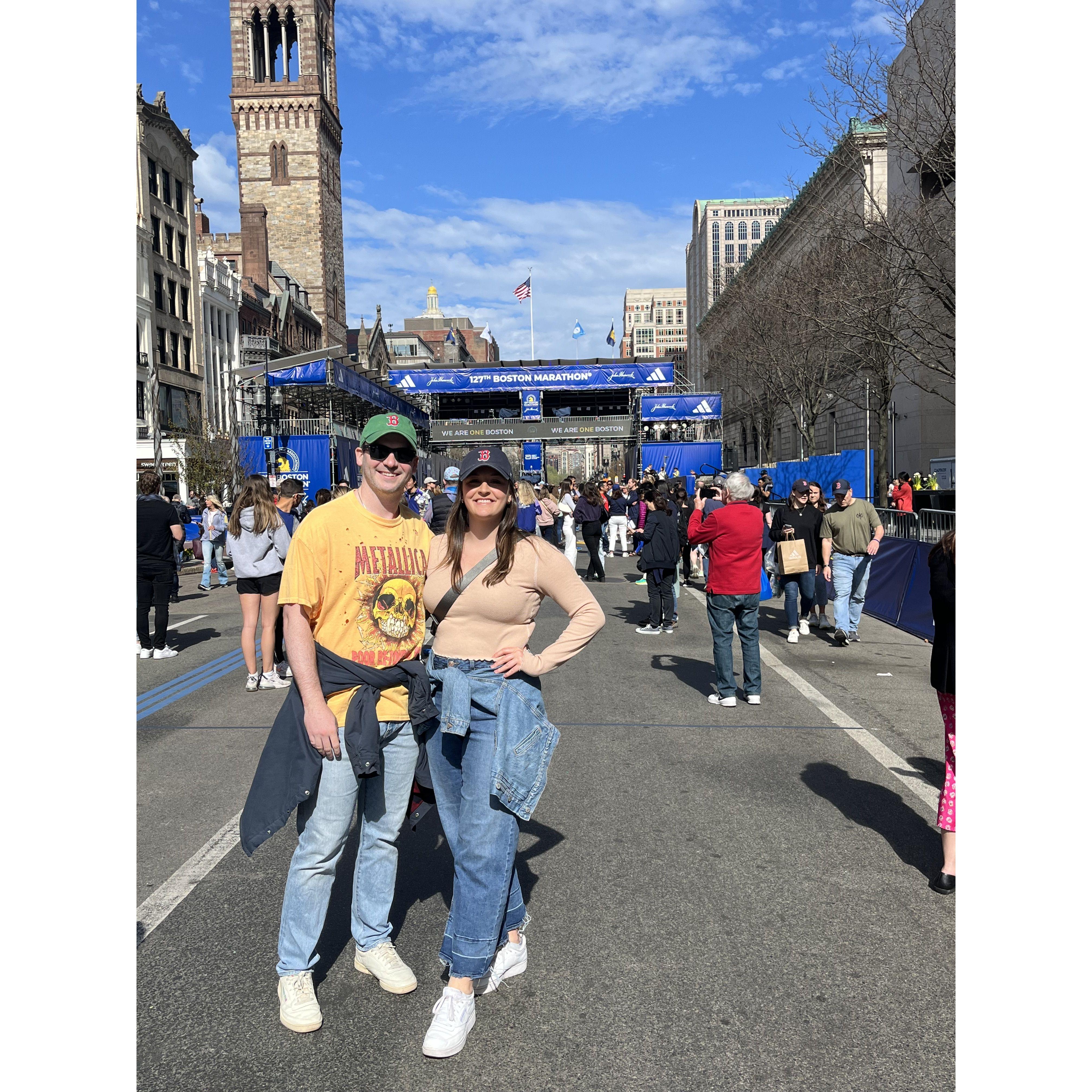 Boston Marathon finish line
