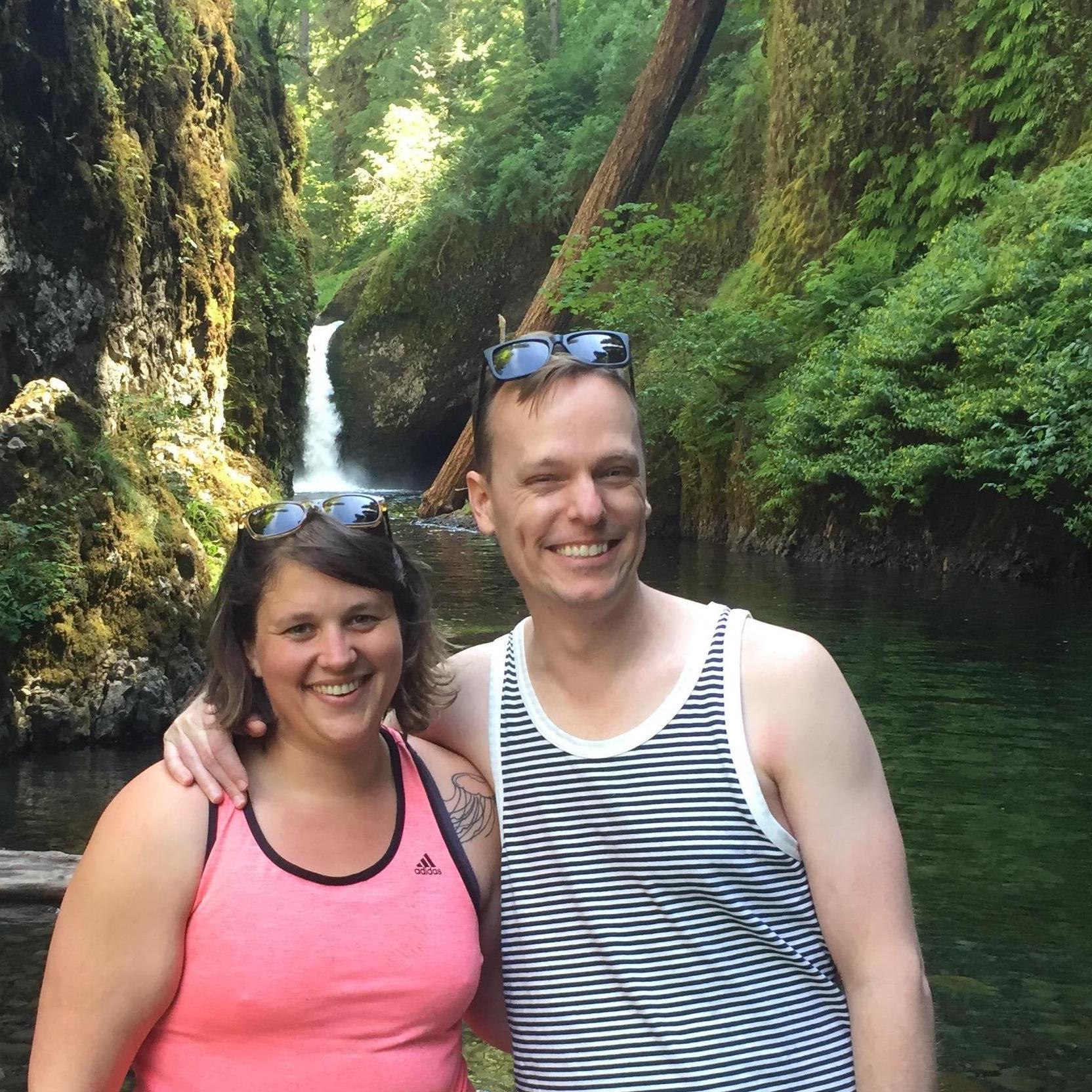 First hike together in the Columbia River Gorge- Punchbowl Falls