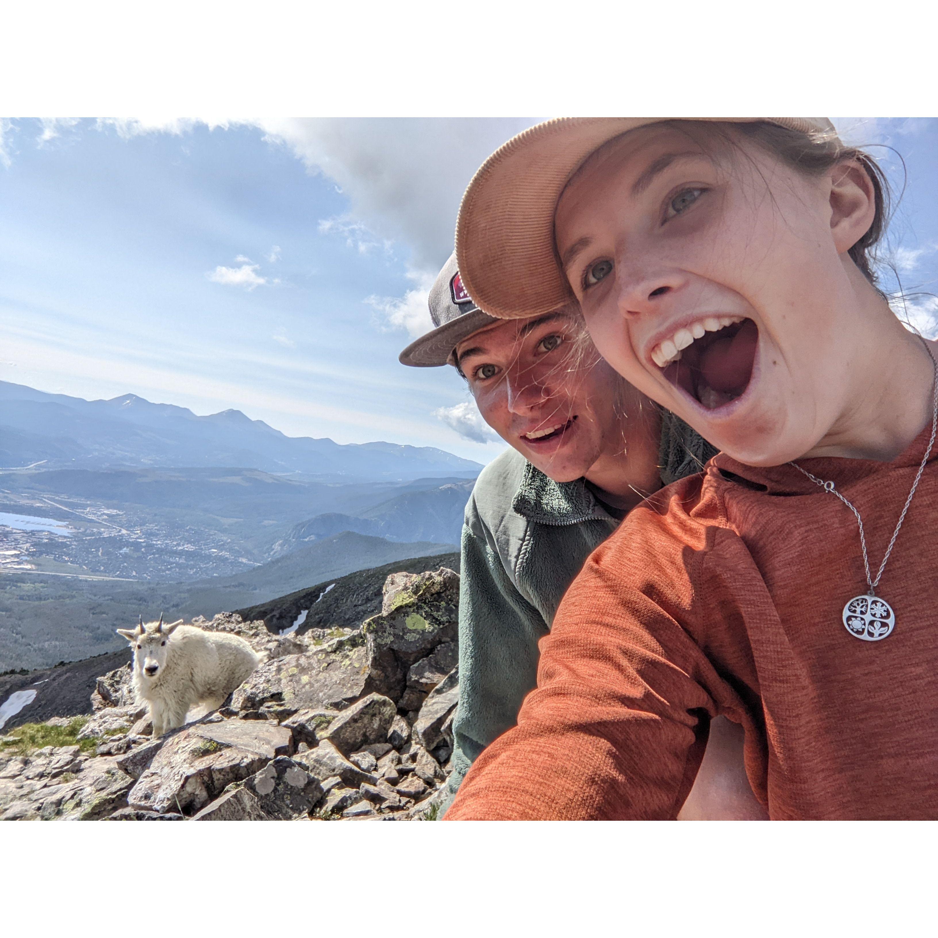 Still my favorite hike. A mile-long boulder field, mountain goat photo-bombs, and the best weather ever at the top.
