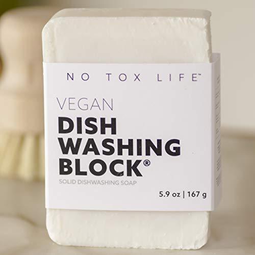 No Tox Life Dish Washing Block Soap - Free of Dyes and Fragrance - Zero Waste