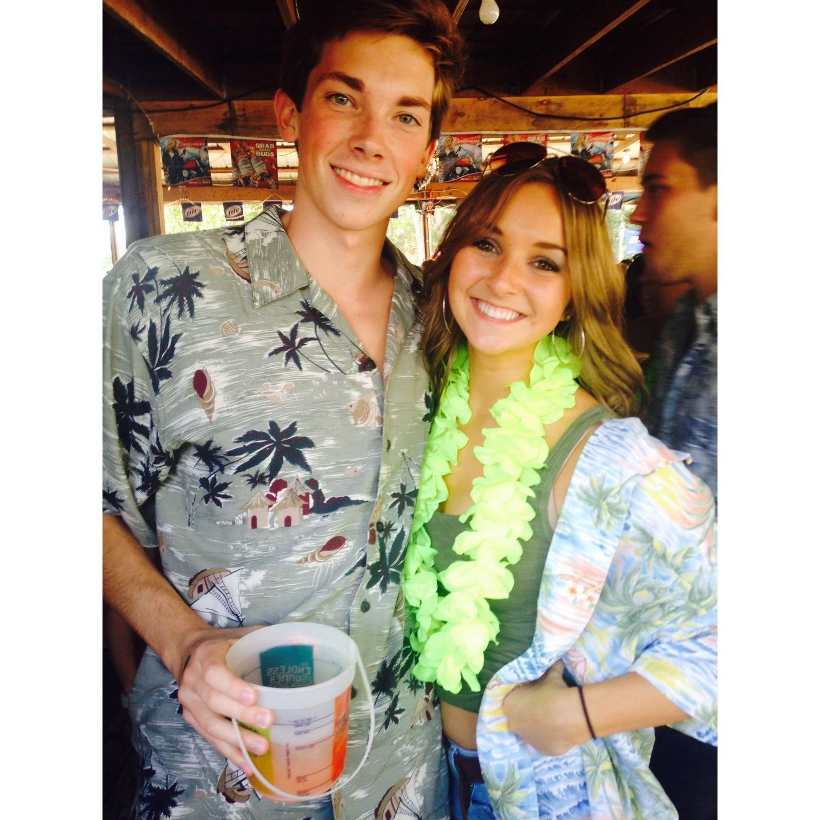 First time we ever met at a Margaritaville blind date party!