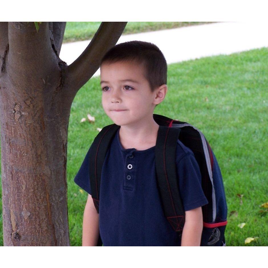 John ready for school