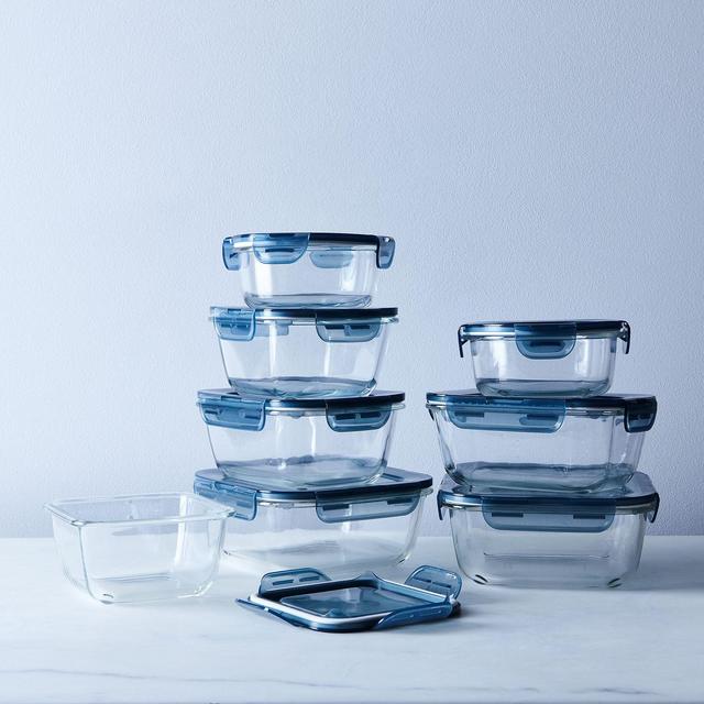 Glass Oven & Freezer Safe Storage Containers (Set of 8)