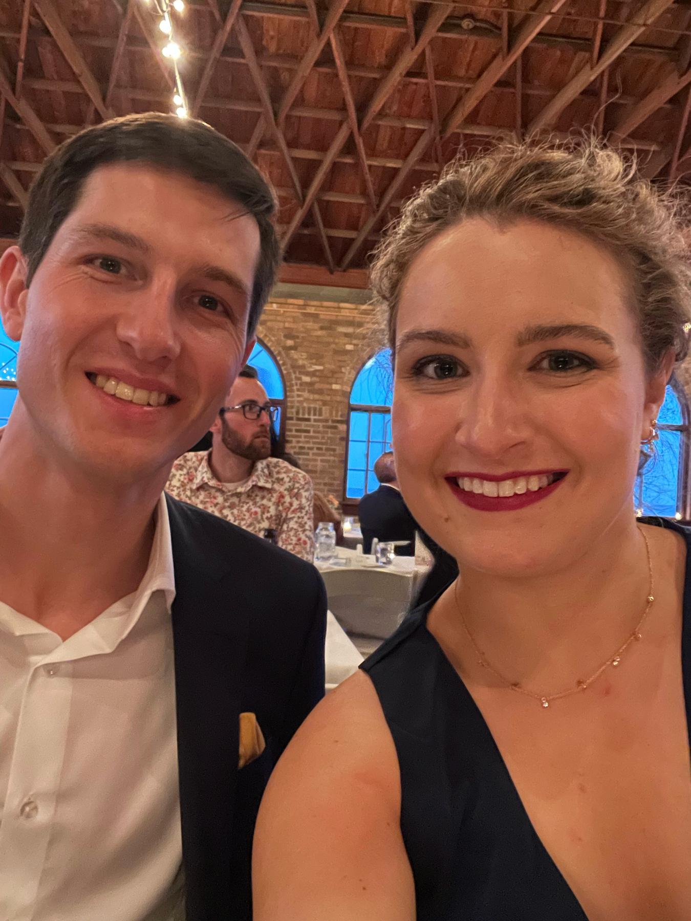 At the wedding of Sarah and Wes, Milwaukee 2022.