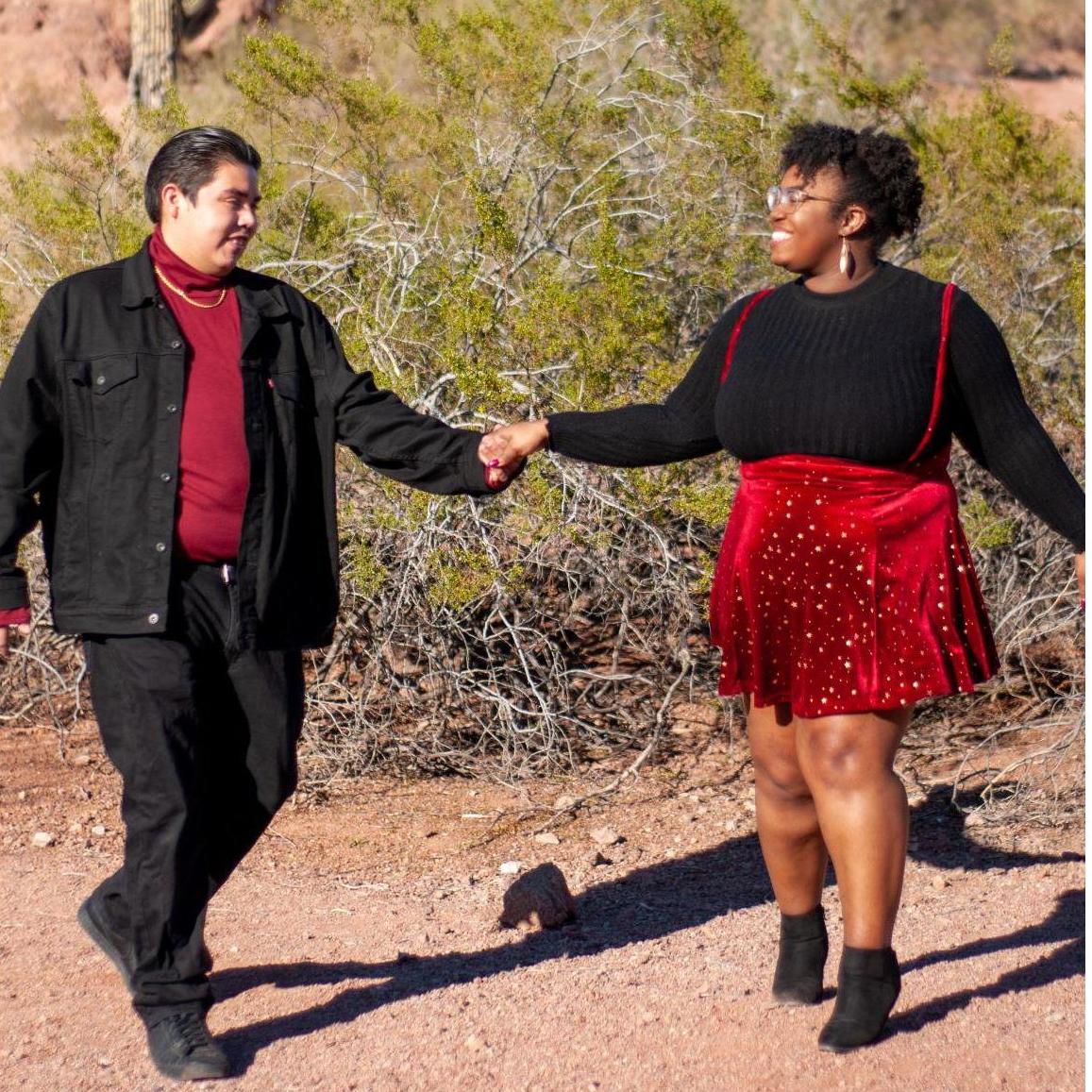Hand in hand...