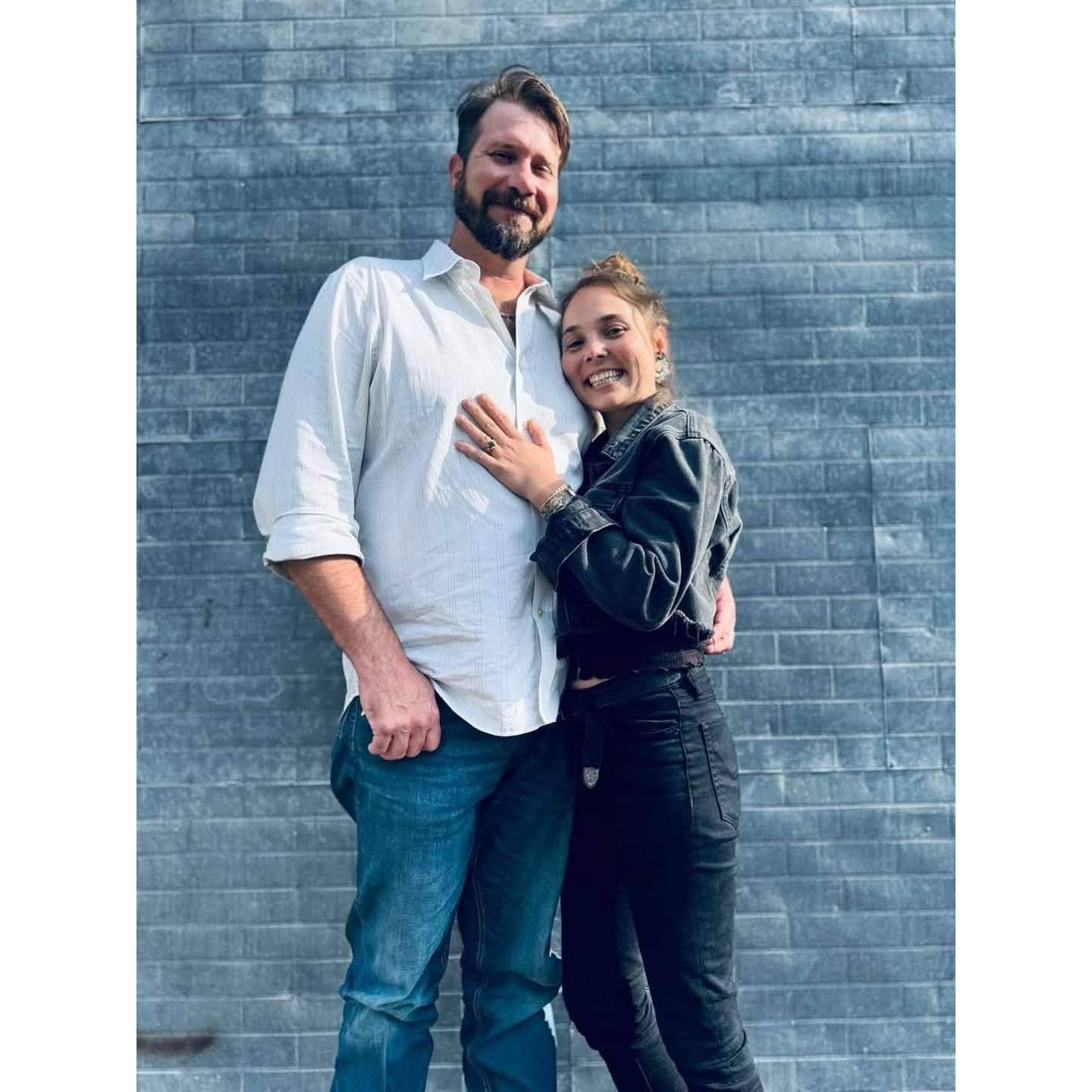 Our 1st photo celebrating our engagement