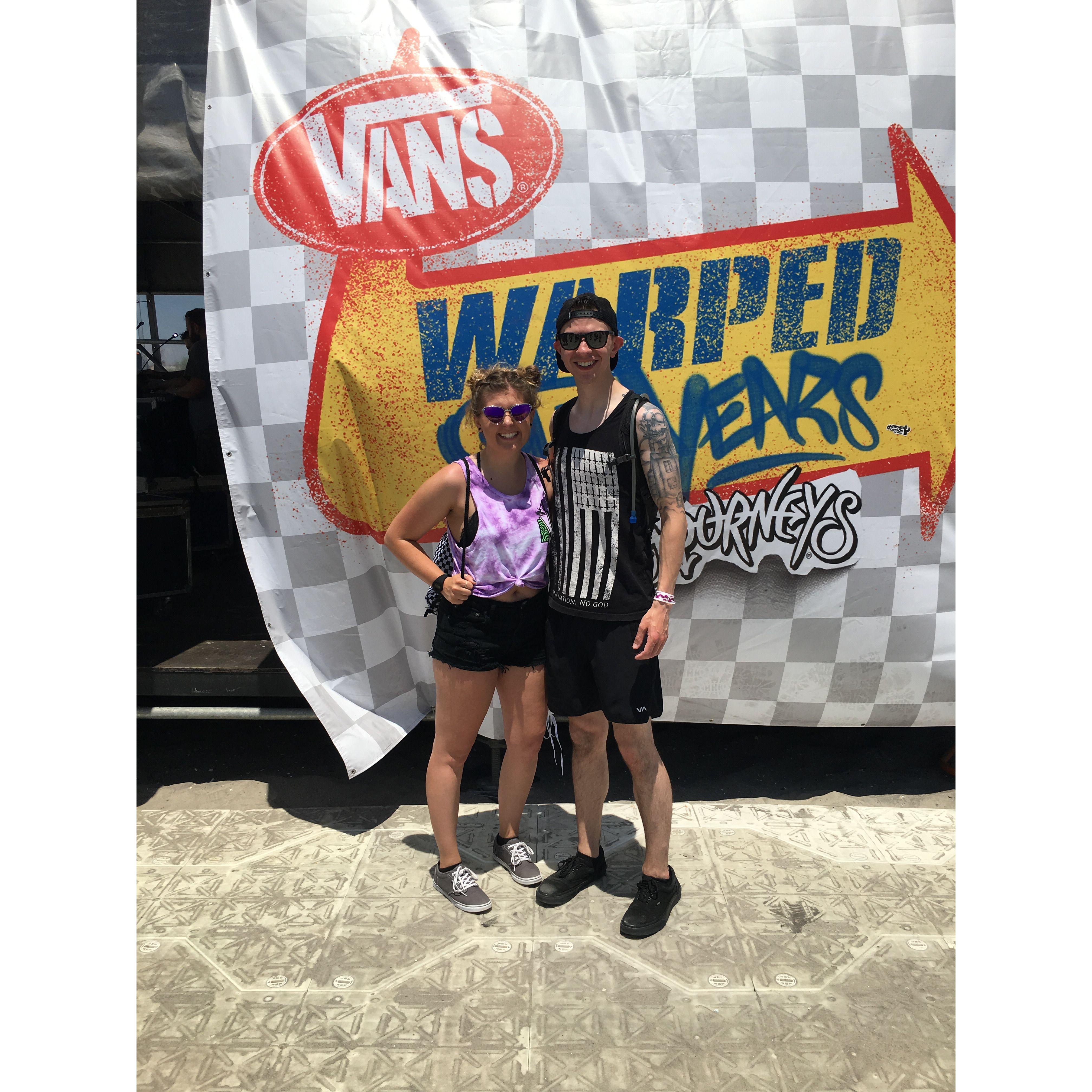 2019- Summer at the Warped Tour - Jadin will tell you this is the moment she knew she was falling in love with Mike.