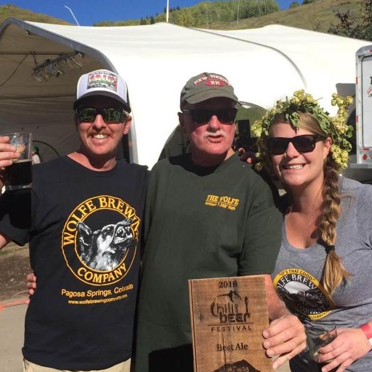 Jack and Don with Wolfe brewing and another beer award at the Crested Butte Beer fest!