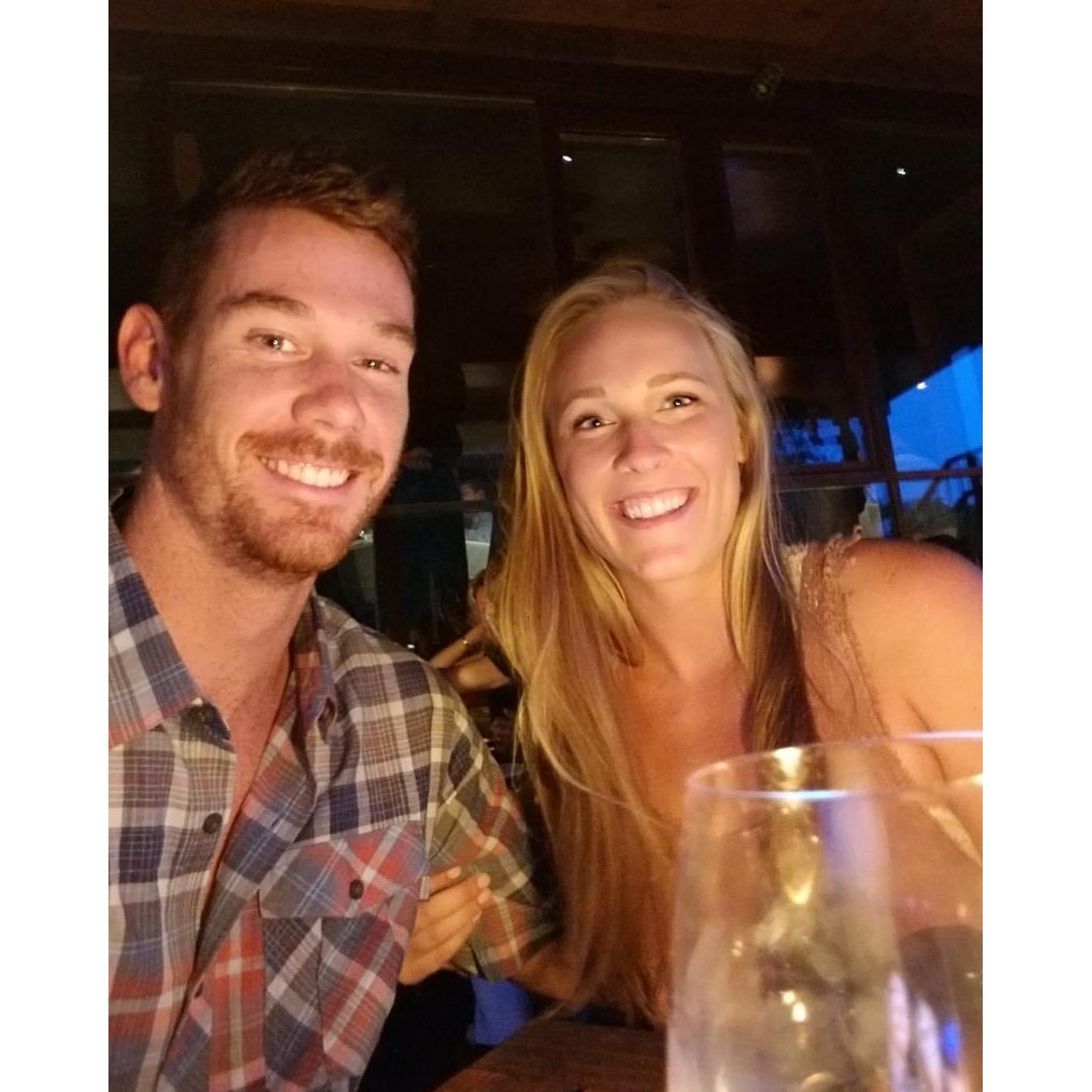 One of our first dates.