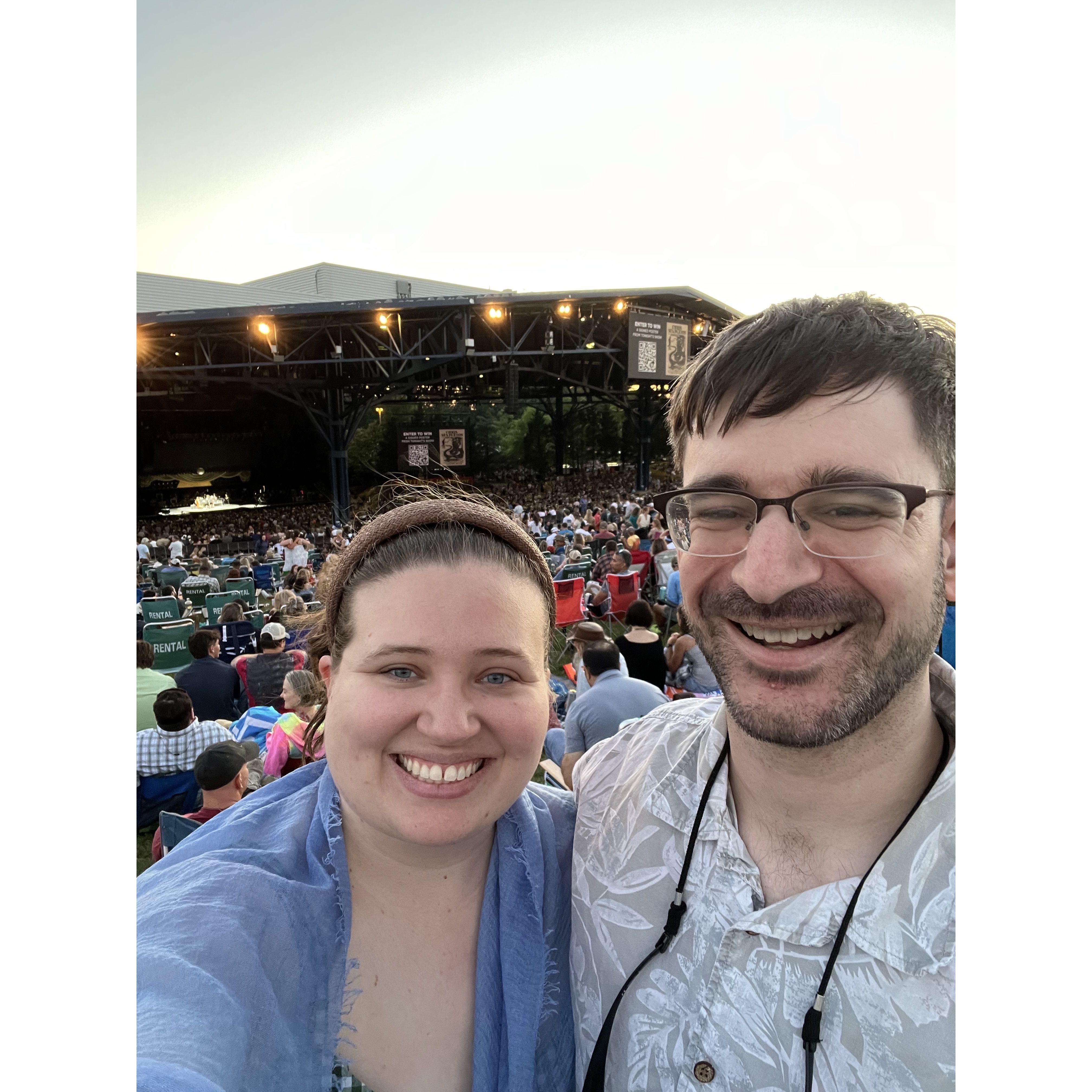 A summer concert at Jiffy Lube Live in Bristow, Virginia. Over the years we have been to The Chicks, Chris Stapleton, Niall Horan, and Avril Lavigne at this amphitheater. We love live music!