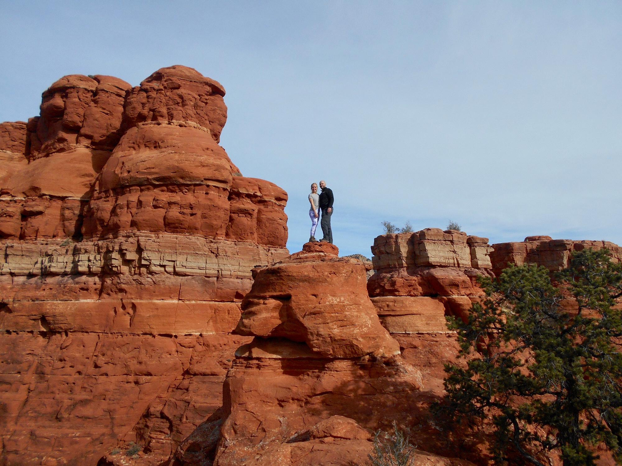 Part of our Arizona adventure- when we climbed to the top of Bell Rock.