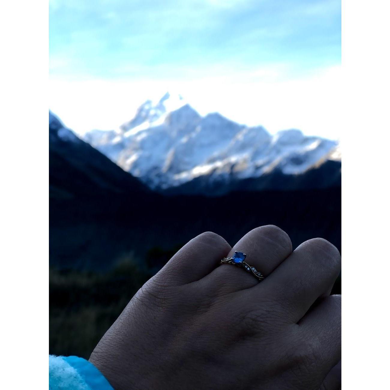 The ring echoing the natural beauty from which it was inspired