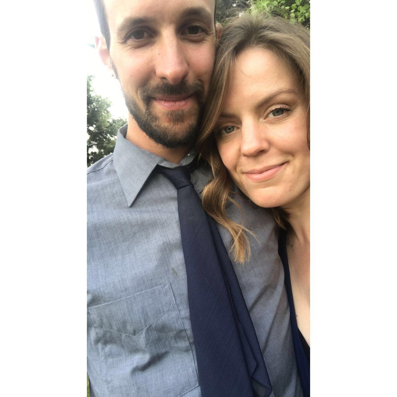 Dolled up for a friend's wedding, 2019