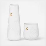 Porcelain Stories 2-Piece Leaf Vase Set