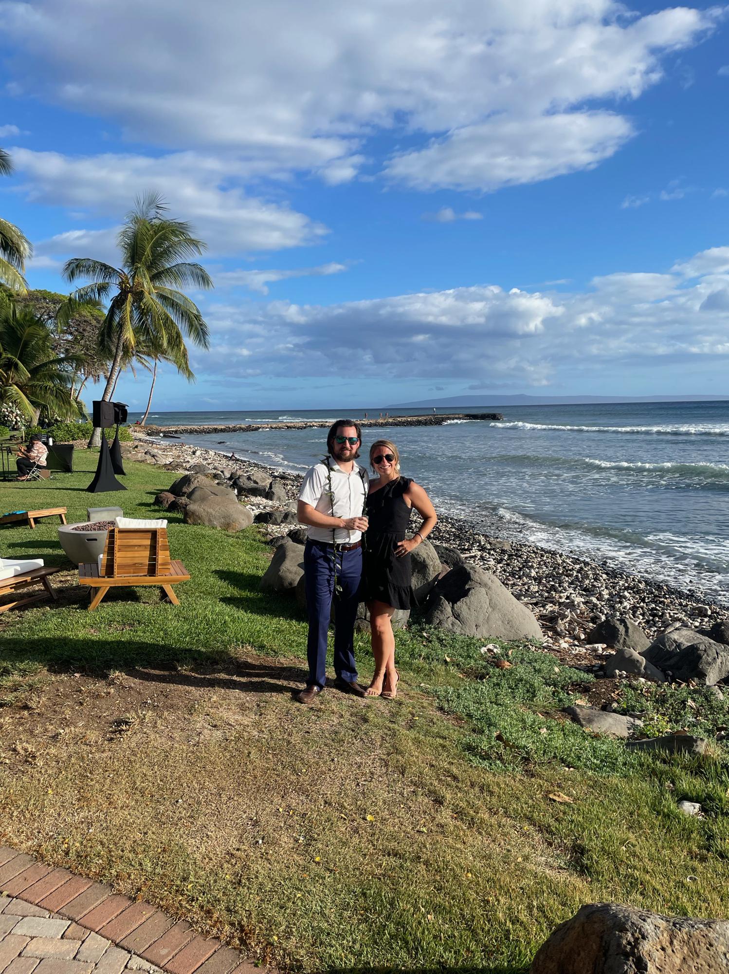 In Hawaii at Groomsman Cheston’s wedding