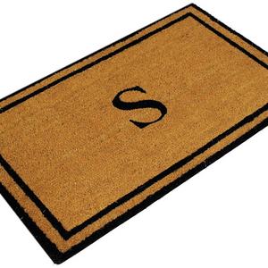 Envelor Doormat Outdoor Welcome Coir Monogrammed S Non Slip Personalized Shoe Scraper Floor 18 x 30 Inches Door Mat