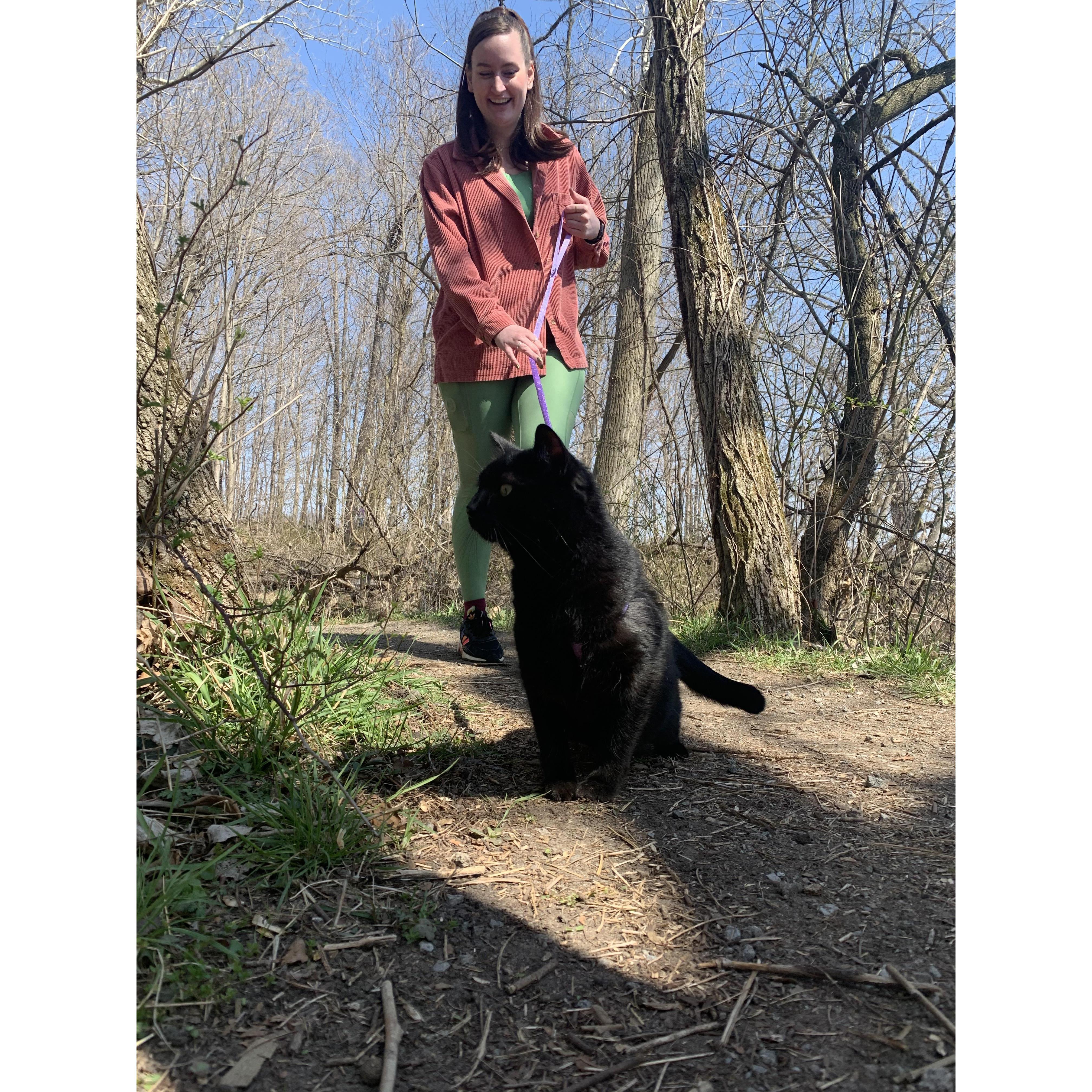 Hiking with the Beef Boy!