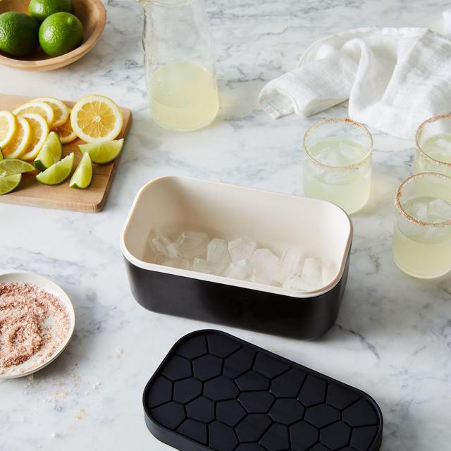 Ice Box with Reversible Lid