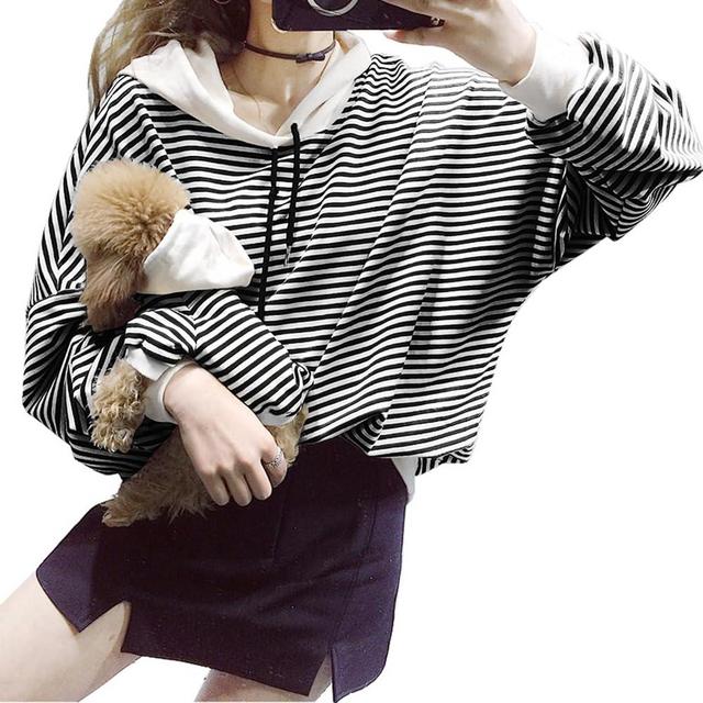 Dog Hoodies for Small Medium Large Dogs,Matching Dog and Owner Clothes Separately Sold, Striped Dog Shirts,Boy Girl Cat Dog Birthday Christmas Outfits (for Owners, Small - Bust 40.1")