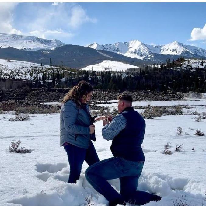 She asked me to spend forever with her. Knee deep in snow.