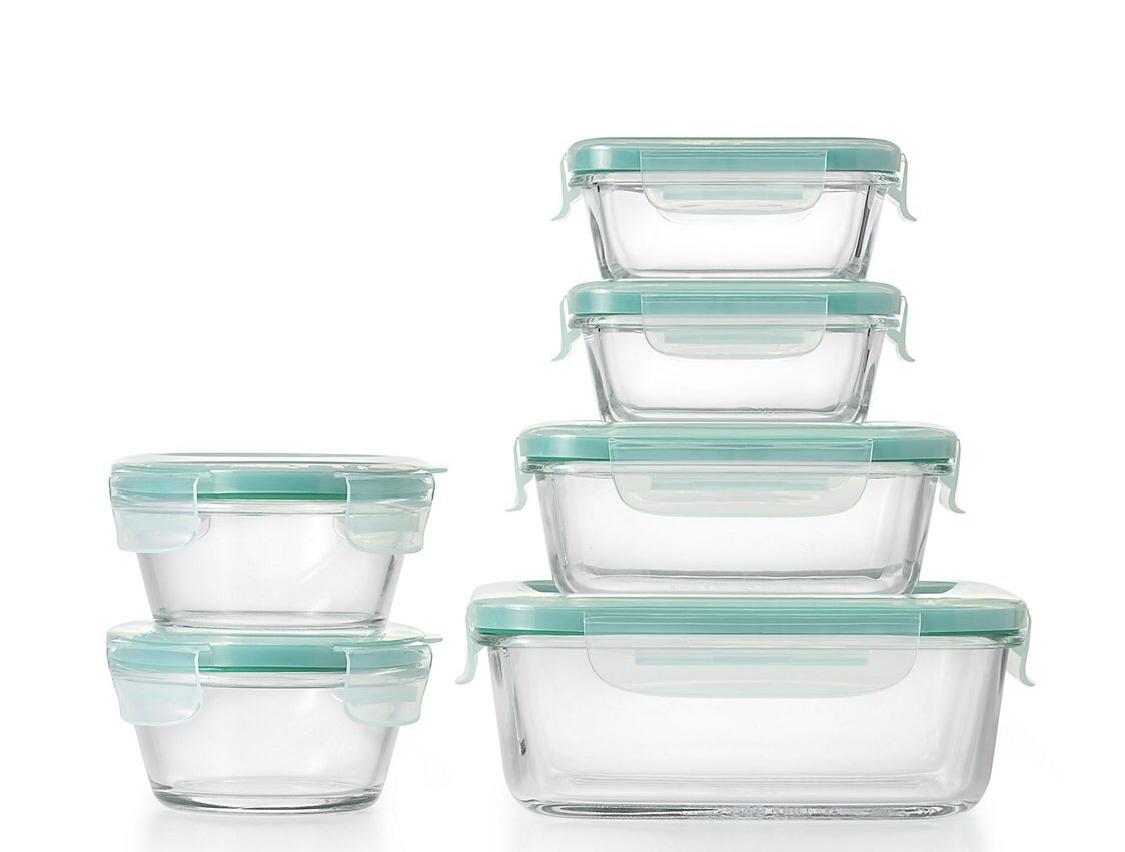 OXO Good Grips® Smart Seal 12-Piece Container Set in Clear/Blue