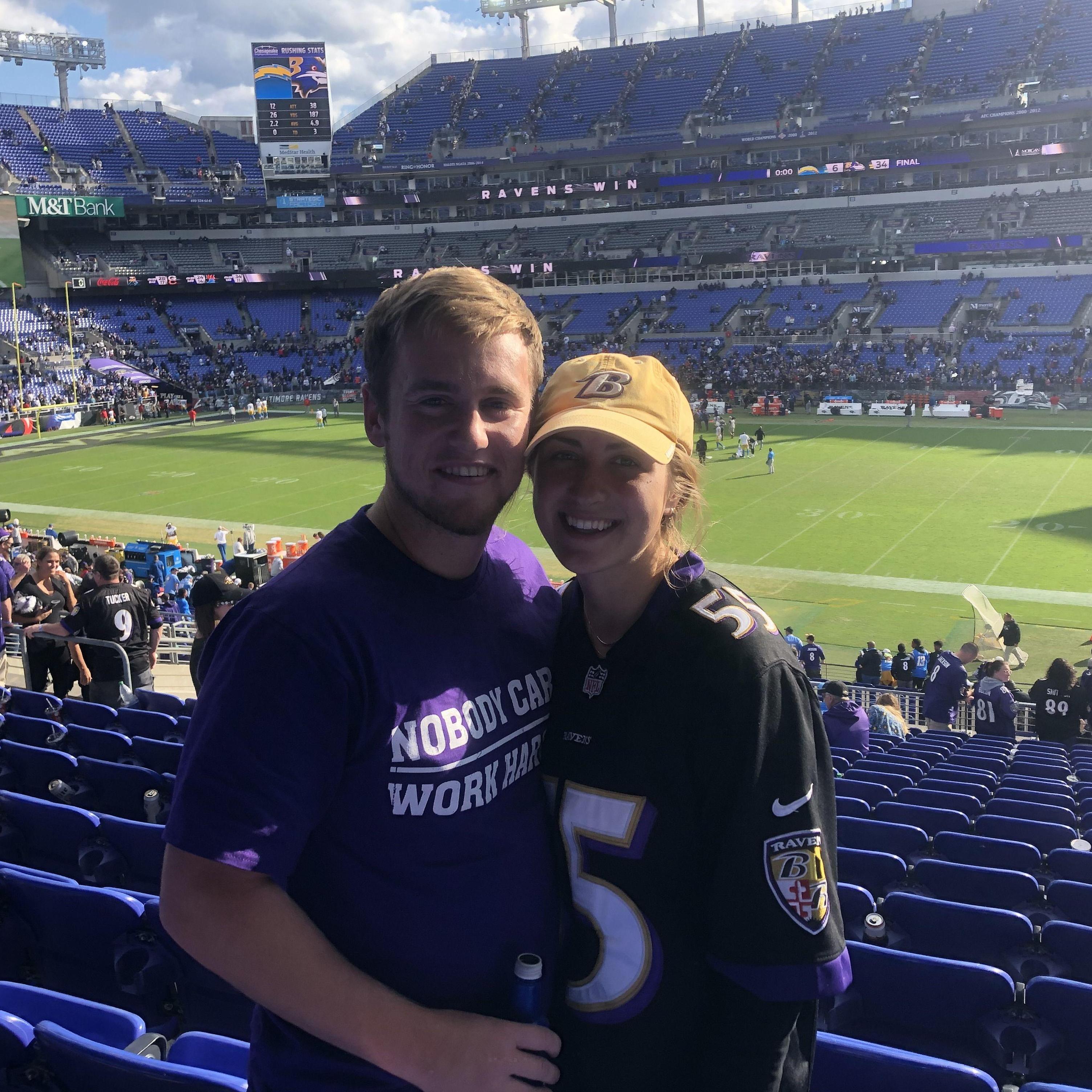 Joey's First Raven's Game!!!