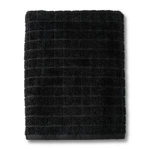 Bath Towel Grid Texture Bath Towels And Washcloths Black - Room Essentials™