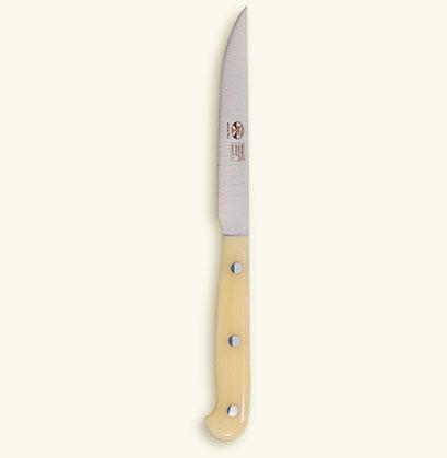 Cotello Steak Knives, Set of 6 White Lucite