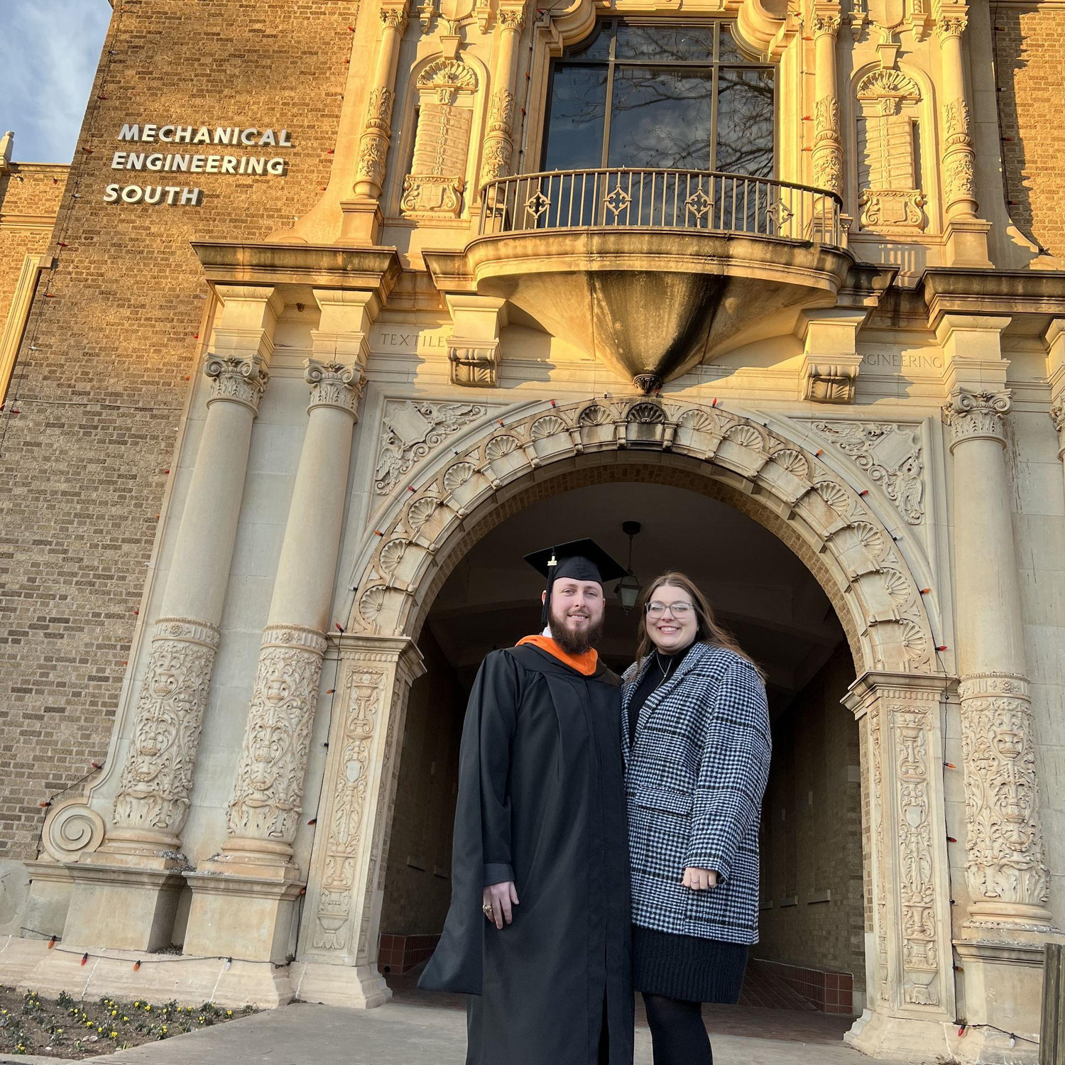 Jonathan's masters graduation when he got his MS in Mechanical Engineering!
