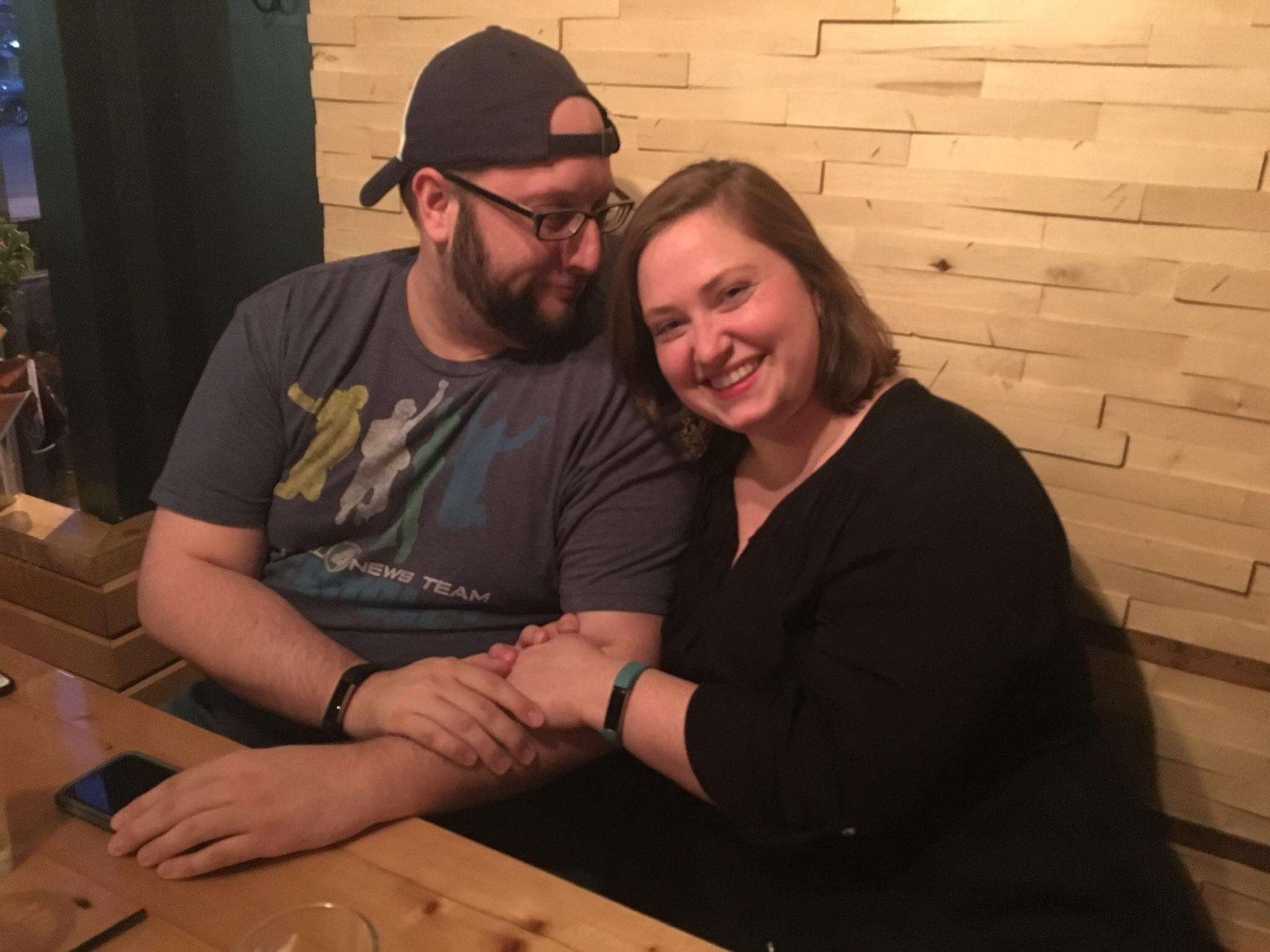 A rare night out on the town!