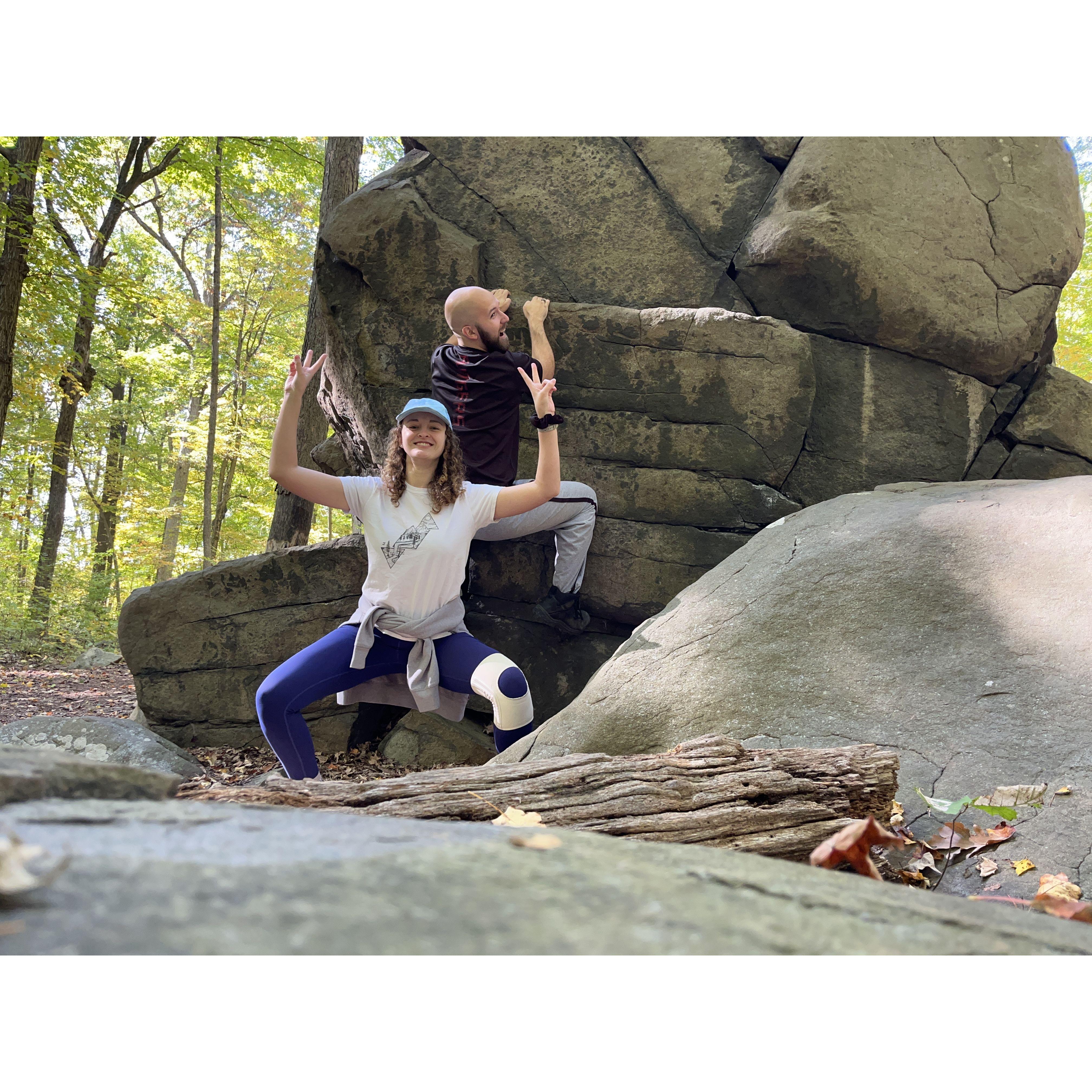 Hiking somewhere in Princeton