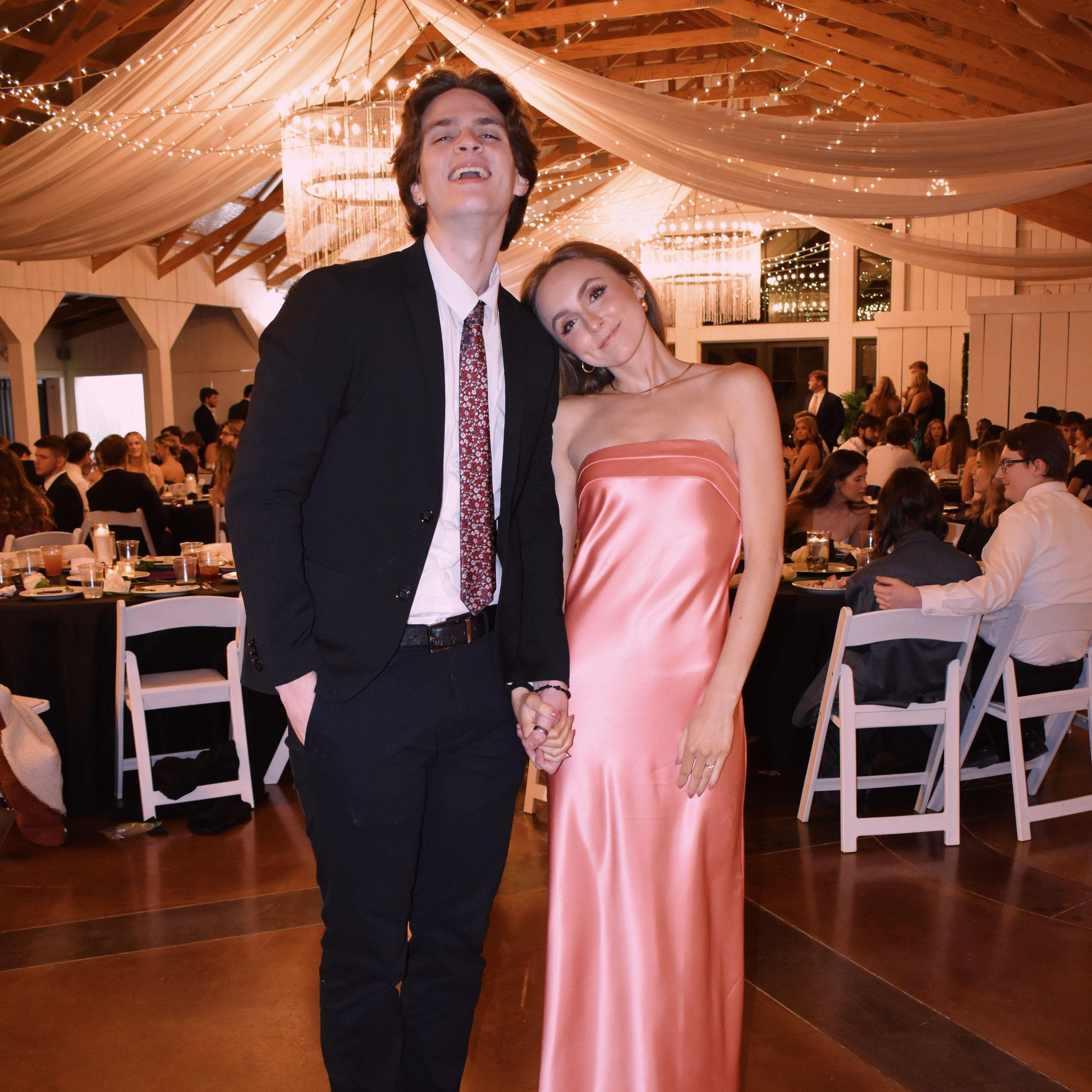 Passed down our positions together at senior Lambda Chi formal.