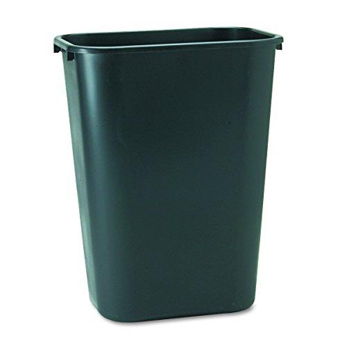 Rubbermaid Commercial Products Fg295700Bla Plastic Resin Deskside Wastebasket, 10 Gallon/41 Quart, Black