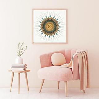Caleidoscopio Blue Circle Wall Art