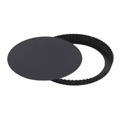 Paderno World Cuisine 11-Inch Fluted Tart Pan in Black