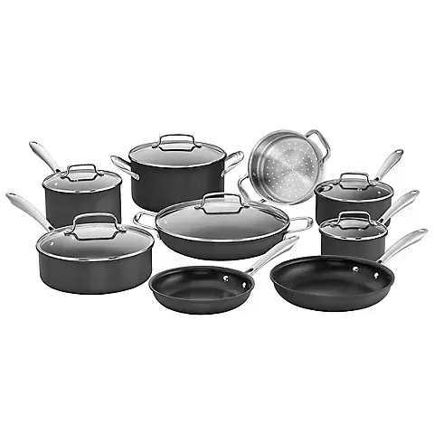 Cuisinart Professional Non-Stick Hard Anodized 15-Pc.Cookware Set