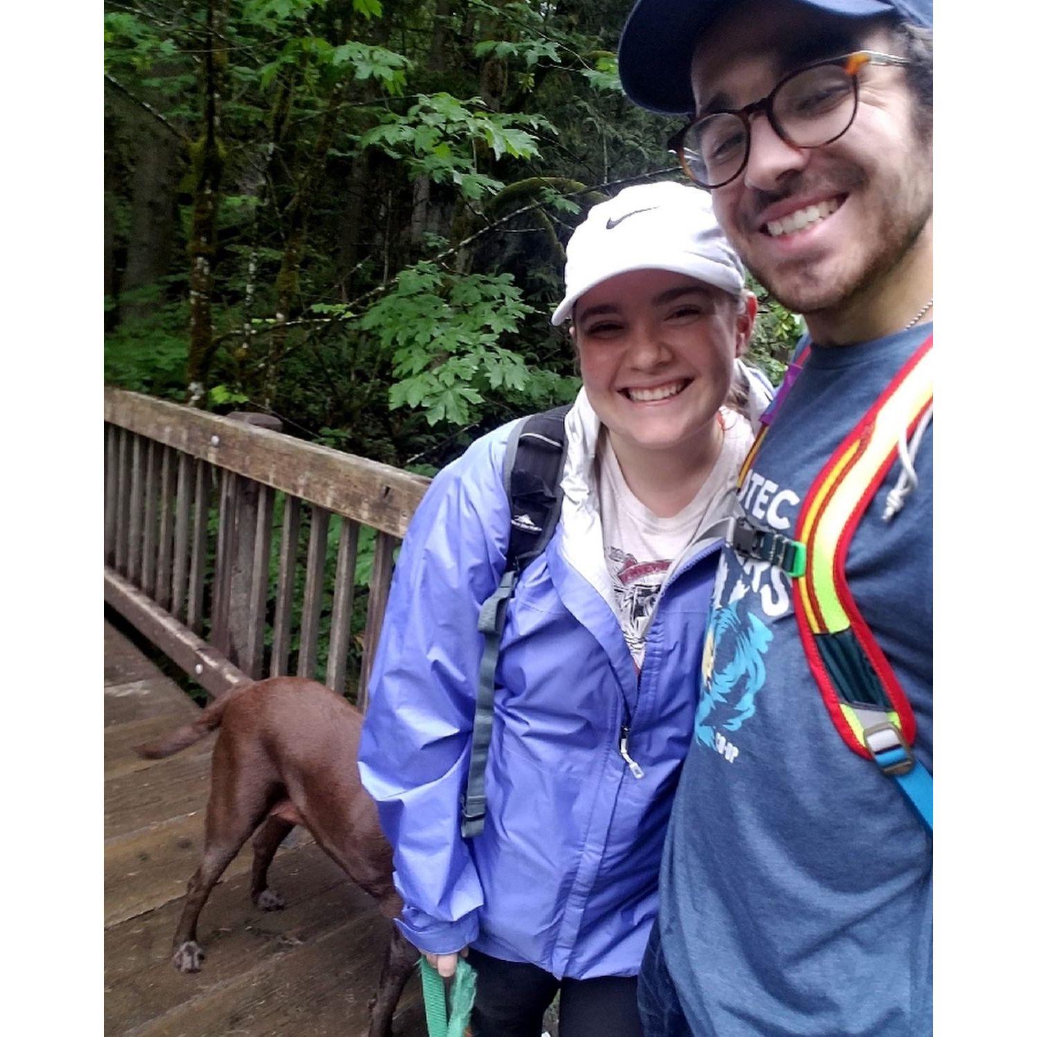 Our second ever hike together to Twin Falls in North Bend